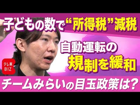 投票に役立つ！政党トップ取材「チームみらい」の目玉政策は？