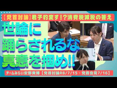 【消費税減税ではない】「消費者の声からiPhoneは生まれない」安野貴博が示す、世論に踊らされないデジタル民主主義【チームみらい切り抜き】
