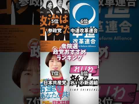 小選挙区▶︎国民民主党、比例チームみらいor自民党