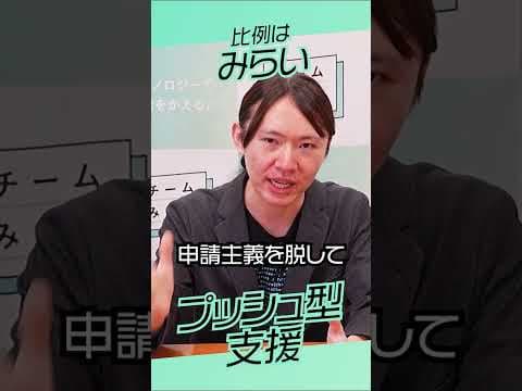 プッシュ型支援【チームみらい】申請主義からの脱却  #チームみらい #安野たかひろ #ファンメイド