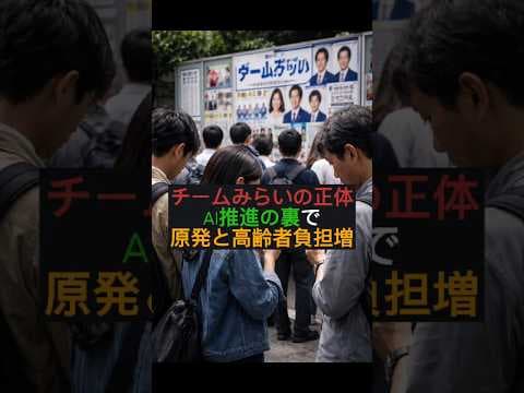 チームみらいの正体 AI推進の裏で原発と高齢者負担増