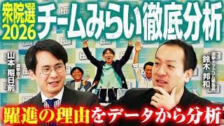 【衆院選2026総括】なぜチームみらいは躍進したのか？ 無党派層から自民党に次ぐ2位という驚愕のデータを徹底分析！／SNSにはいない支持層の正体とは!?｜選挙ドットコムちゃんねる