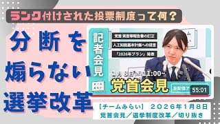 【チームみらいの仮説】分断しにくい選挙制度改革｜ランク付けされた投票制度とは何か