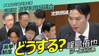 優先順位付投票？【チームみらい】峰島侑也 衆議院 選挙制度協議会/ 2026年5月28日　#ファンメイド #チームみらい #安野たかひろ