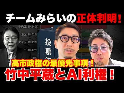 【削除覚悟】チームみらいの正体は竹中平蔵でした…AI利権に操られた高市早苗と「緊急事態条項」の罠【金子吉友×SATORISM TV 浅村正樹】