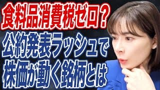 【衆議院解散表明】”食料品非課税”各党の方針は？総選挙で株式市場はどう動く？