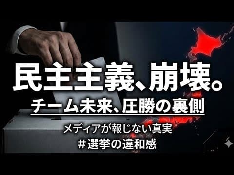 新党「チームみらい」圧勝の裏に隠された“80%”の謎…データが示す選挙の違和感とは？