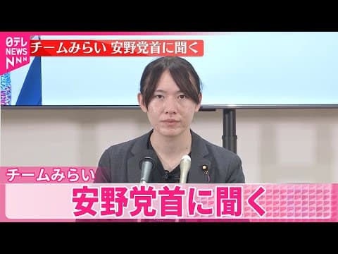 【衆院選】チームみらい  安野党首に聞く
