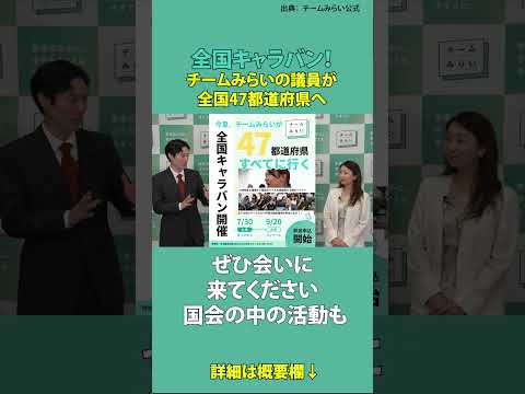 【週次報告切り抜き】みらい議会がさらにアップデートしトピック機能が追加される【2026/6/12-19｜チームみらい】#shots #チームみらい ＃全国キャラバン ＃峰島侑也  ＃山田瑛理