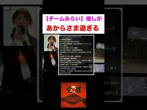 【チームみらい】推しの著名人がこちら…#日本の覚醒