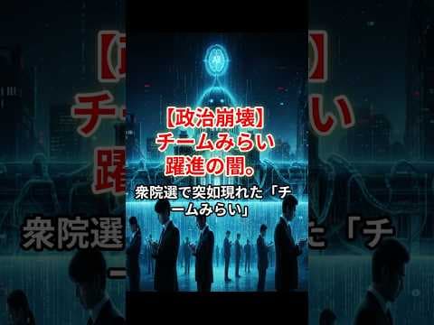 【政治崩壊】チームみらい躍進の闇。AIが弾き出した「命の選別」が始まる。