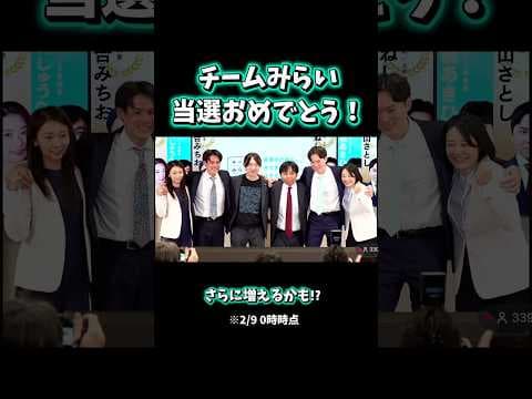 当選おめでとうございます #チームみらい #安野たかひろ #衆議院議員選挙 #みねしま侑也 #武藤かず子