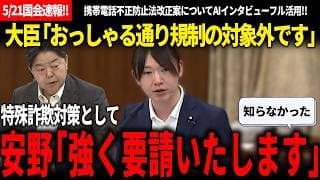【5/21国会速報!!】携帯電話不正防止法改正案での特殊詐欺対策を具体的に提案する安野氏と、建設的に対応する総務委員会とのやり取りがガチ良かった【安野貴博/チームみらい/林芳正/自由民主党】