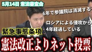 【緊急事態条項】「憲法改正よりネット投票」 5月14日 憲法審査会 古川あおい #チームみらい #古川あおい