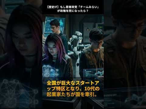 【歴史IF】もし若者政党「チームみらい」が政権与党になったら?#チームみらい #歴史IF #shorts