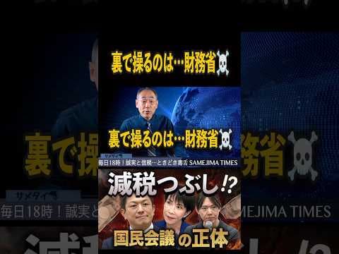 チームみらいに目をつけた財務省❗️ #鮫島タイムス #チームみらい #財務省
