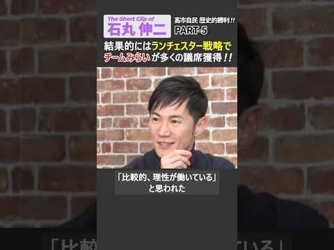 【石丸伸二】「チームみらい」がランチェスター戦略で多くの議席を獲得! #石丸伸二 #衆院選 #高市早苗 #自民党 #チームみらい #安野たかひろ #ショート #shorts #リハック #rehacq