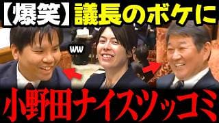 【最新】委員長の壮大なボケに小野田大臣が一瞬でナイスツッコミ!チームみらい高山幹事長も国会中が大爆笑!! #安野貴博 #チームみらい #小野田紀美 #高市早苗 #国会 選挙ドットコム リハック